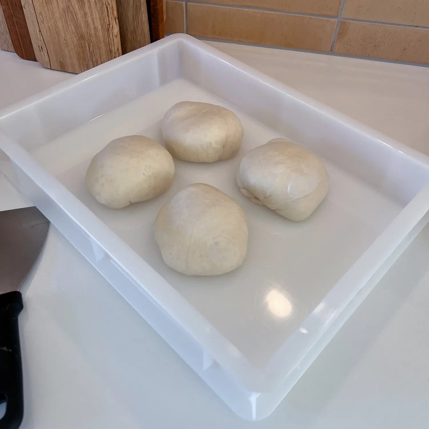 Hebe-Schüssel für Pizzateig - 30x40x7 cm
