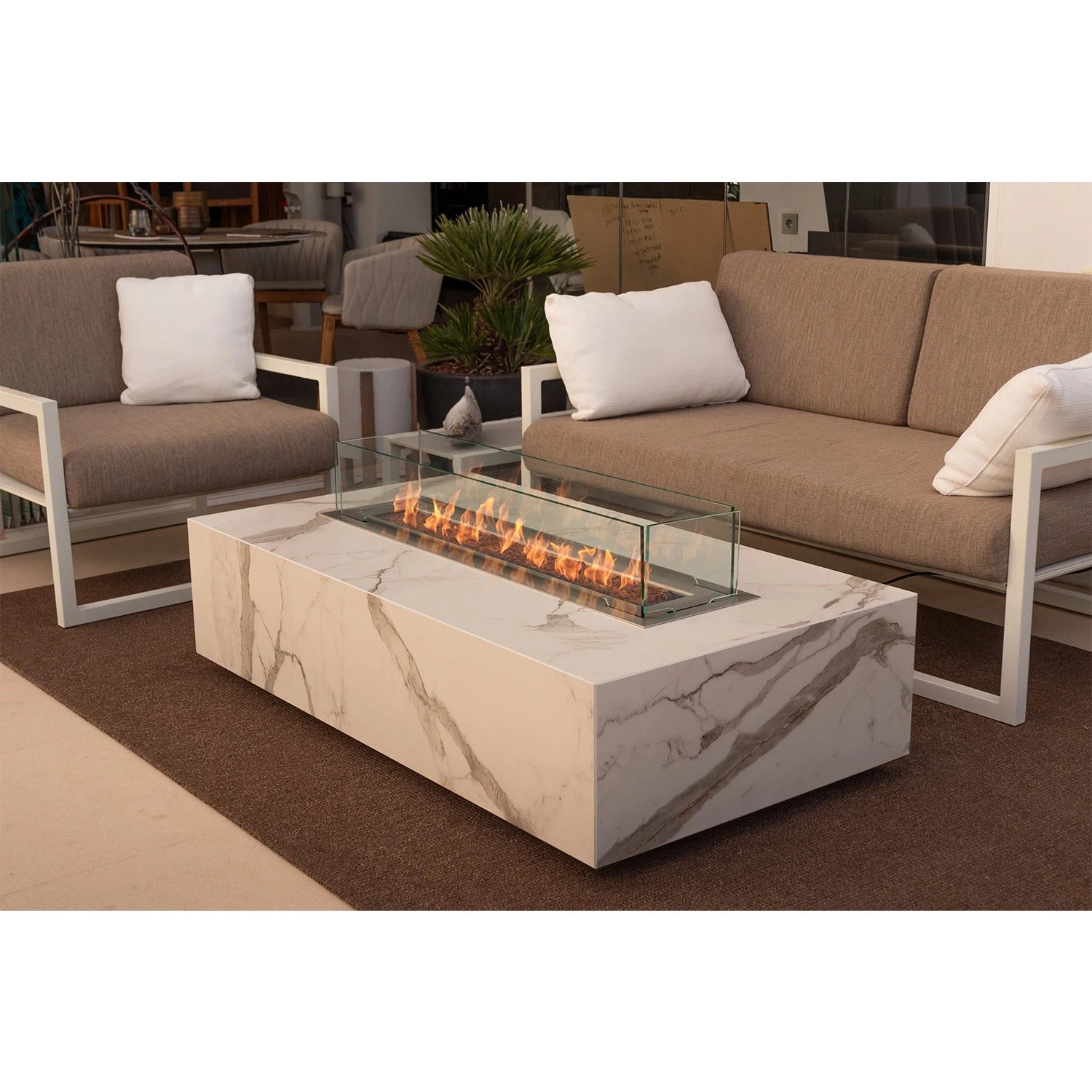 Outdoor Ethanol Kamin Tisch Planika Cabo