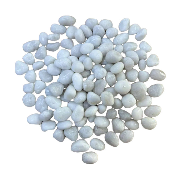 Weiße Dekorationssteine - 5 kg