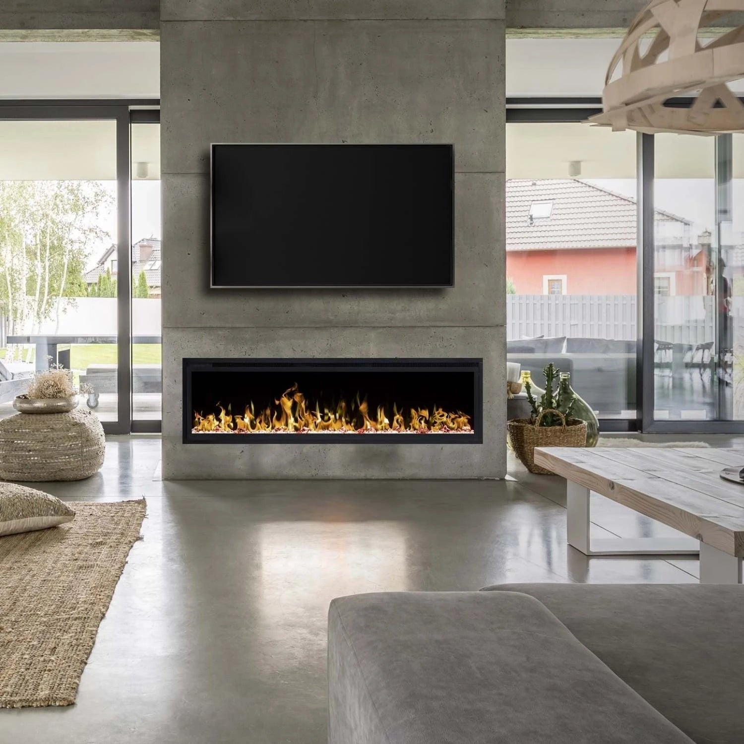 Royal Elektrischer Kamin 50" - Wandmontierter Kamin