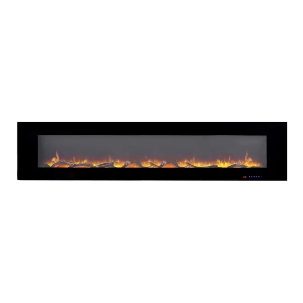 Azurite 213 cm - Elektro Wandkamin Schwarz