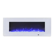Azurite 127 cm -  Elektro Wandkamin Weiß