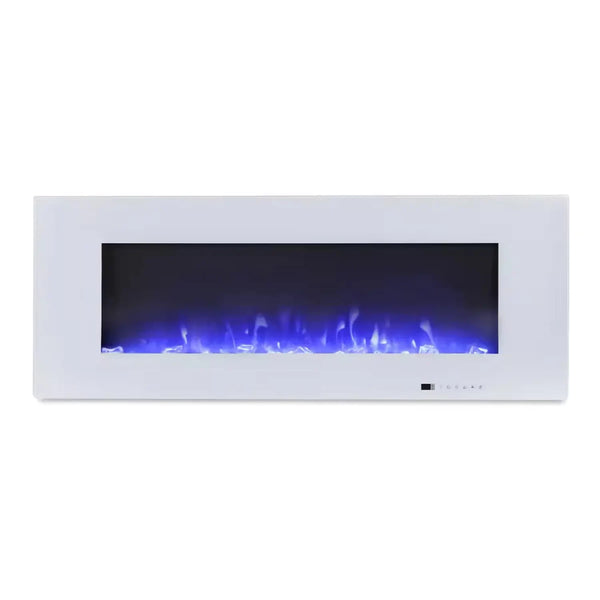 Azurite 127 cm -  Elektro Wandkamin Weiß