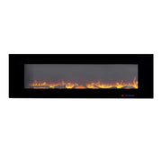 Azurite 152 cm - Elektro Wandkamin Schwarz