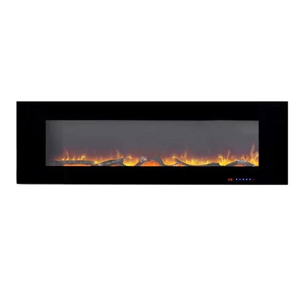 Azurite 152 cm - Elektro Wandkamin Schwarz