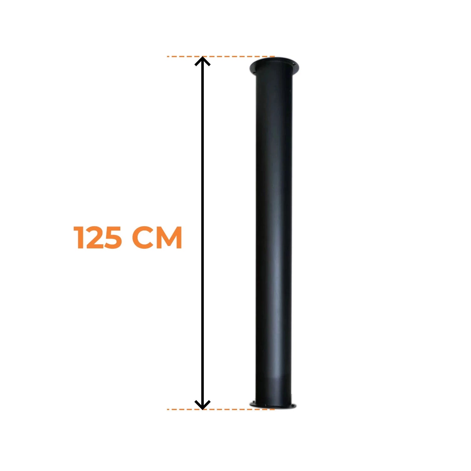Toronto Rohr 125 cm – Gesamtlänge 165 cm