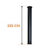 Toronto Rohr 195 cm – Gesamtlänge 235 cm