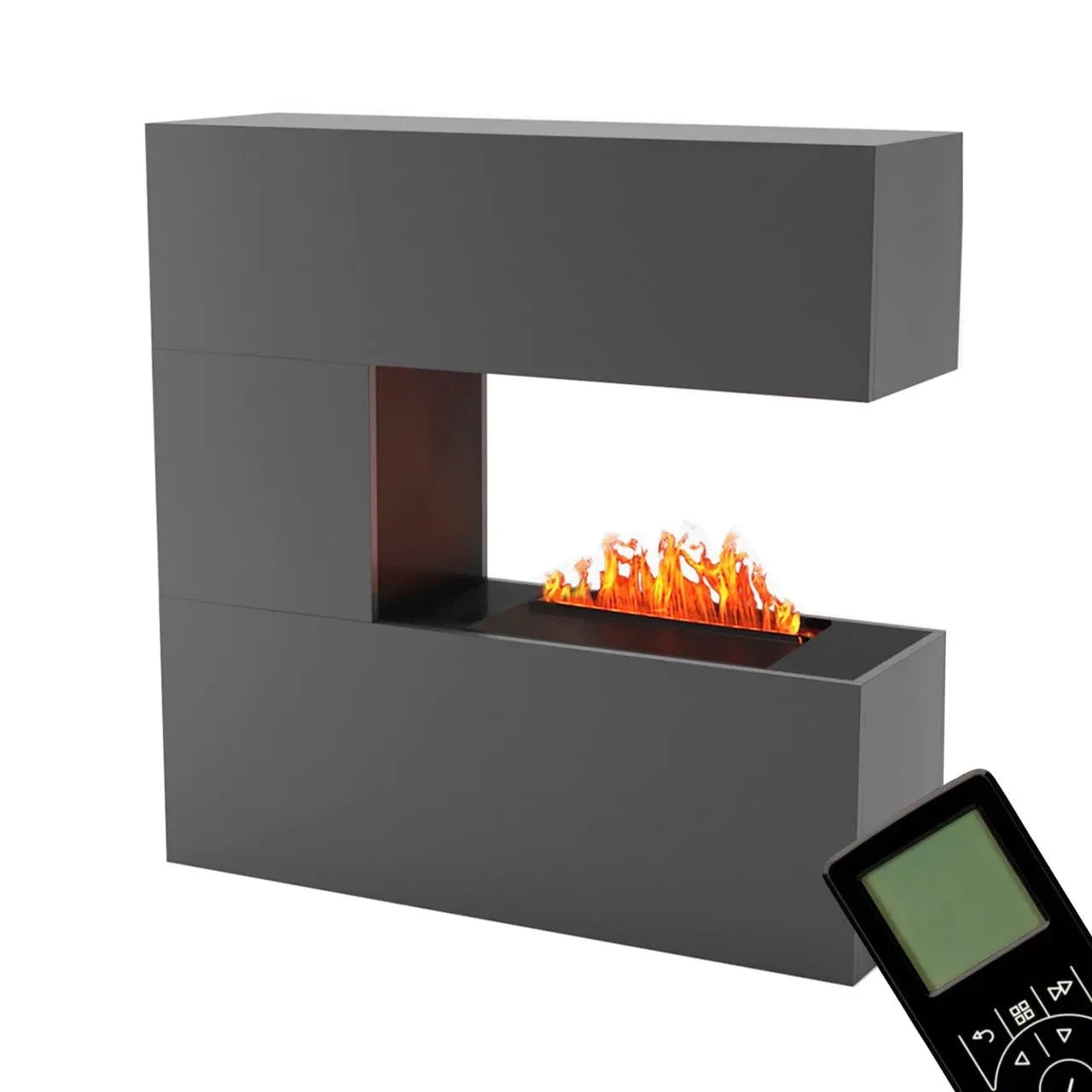 Schiller Wasserdampf Kamin - Grau