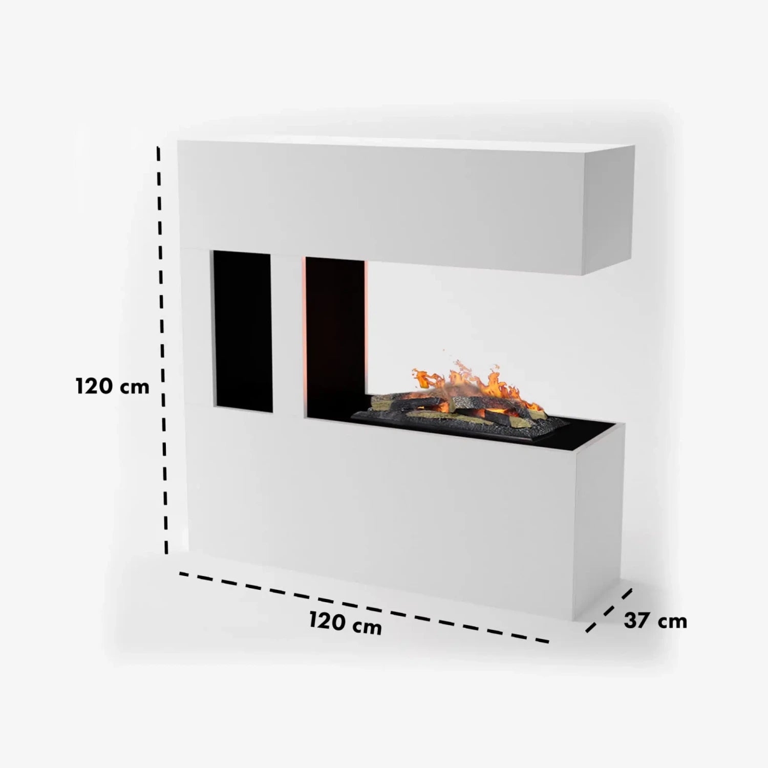 Schiller Pocket Wasserdampf Kamin - Weiß