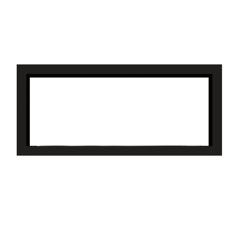 Icon Slimline Firebox SFBDS1350 Schwarz