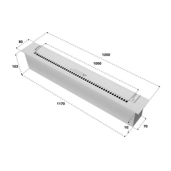 120 cm Slimline Brenner