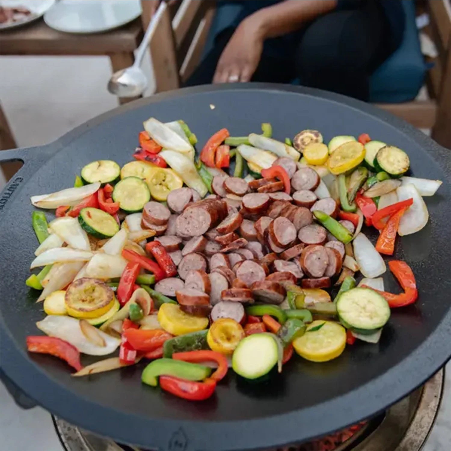 Gusseisen Wokplatte - groß