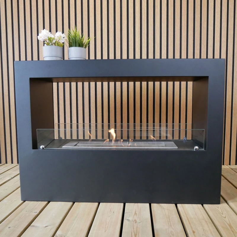 Lansing Ethanol Standkamin - Schwarz