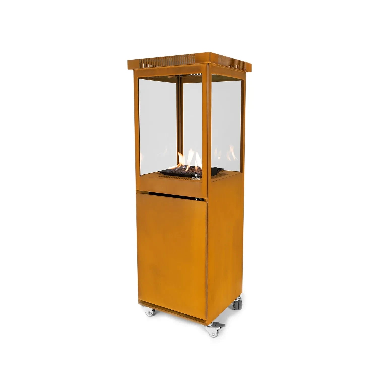 Gaskamin Premium Marino - Cortenstahl
