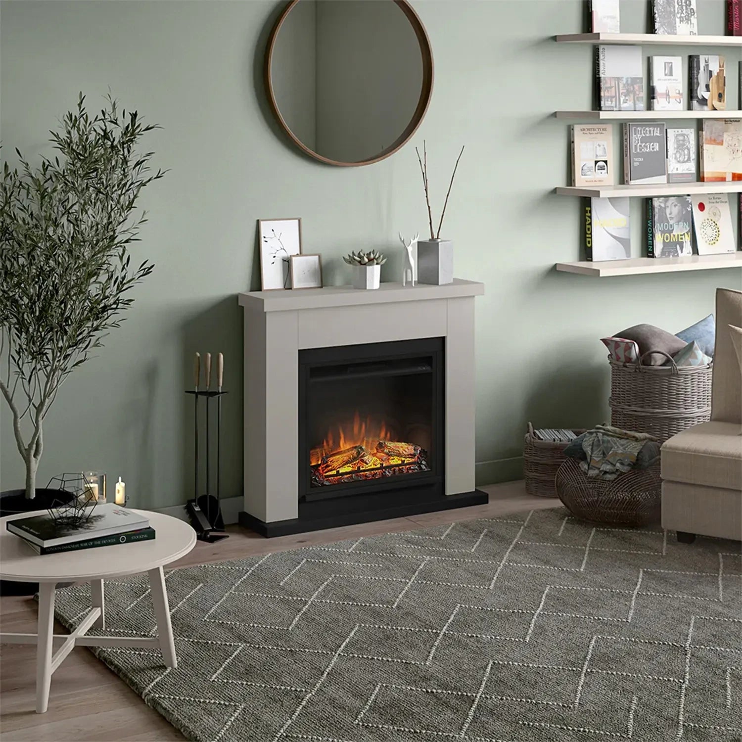 Frode Elektro Kamin - Beige