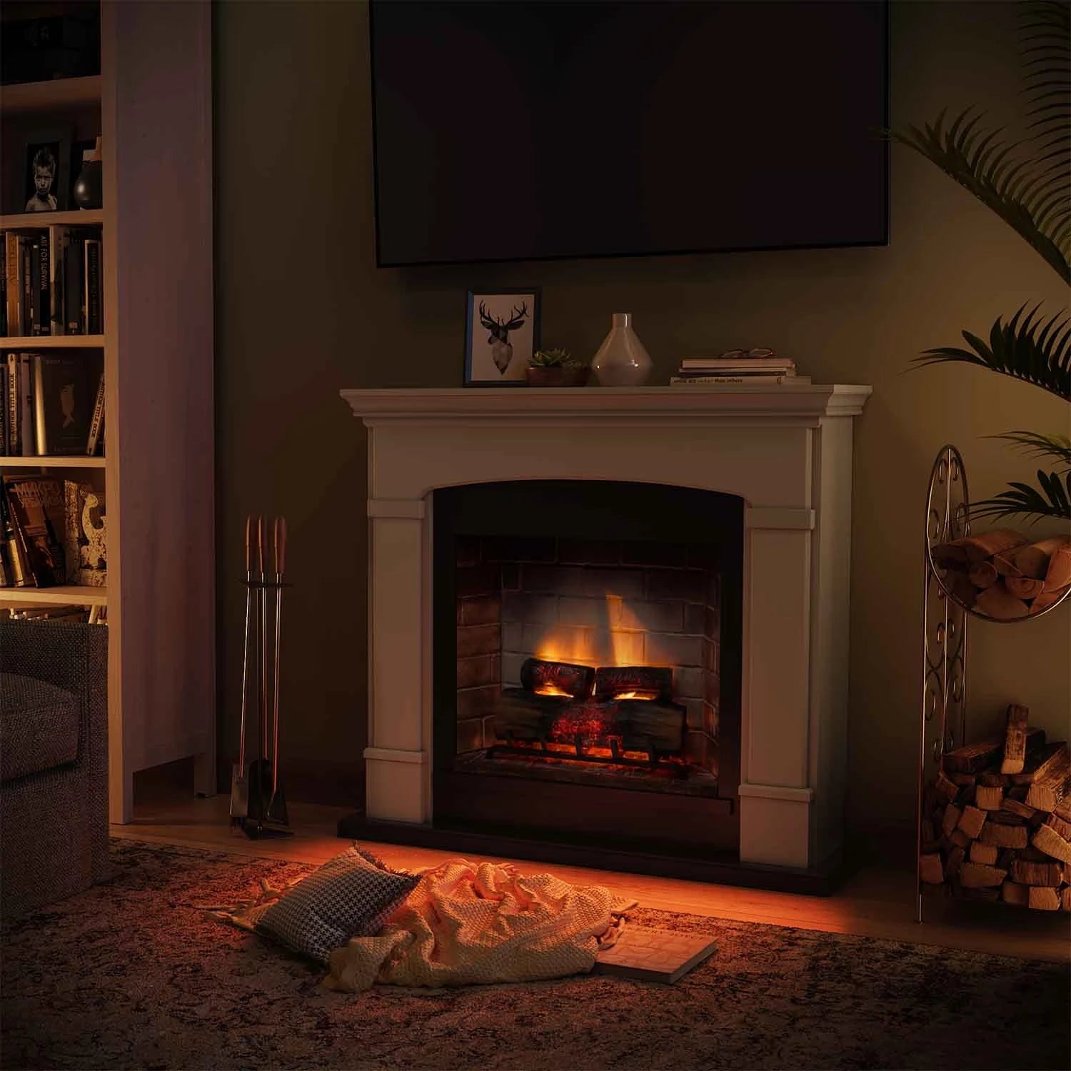 Helmi Elektro Kamin - Beige