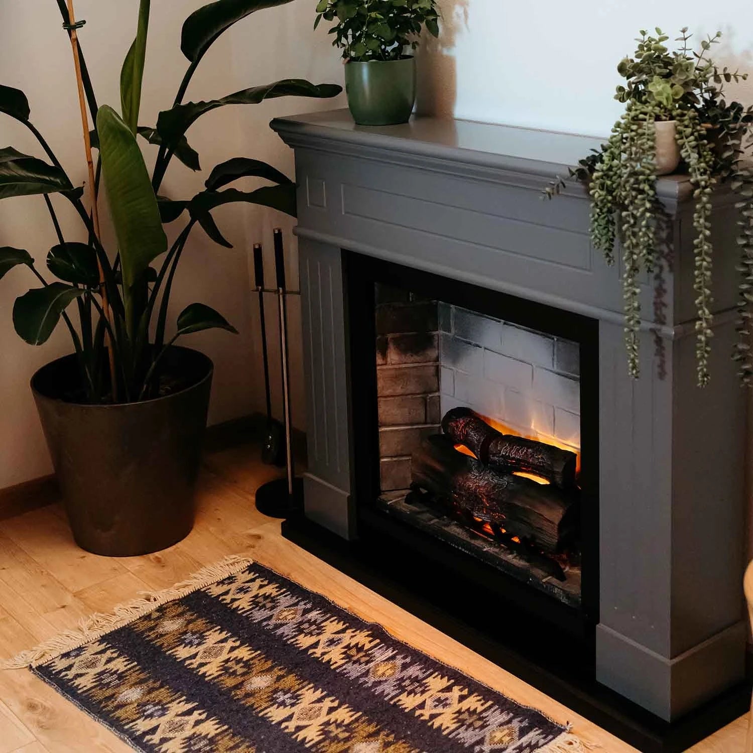 Larsen Elektro Kamin - Grau