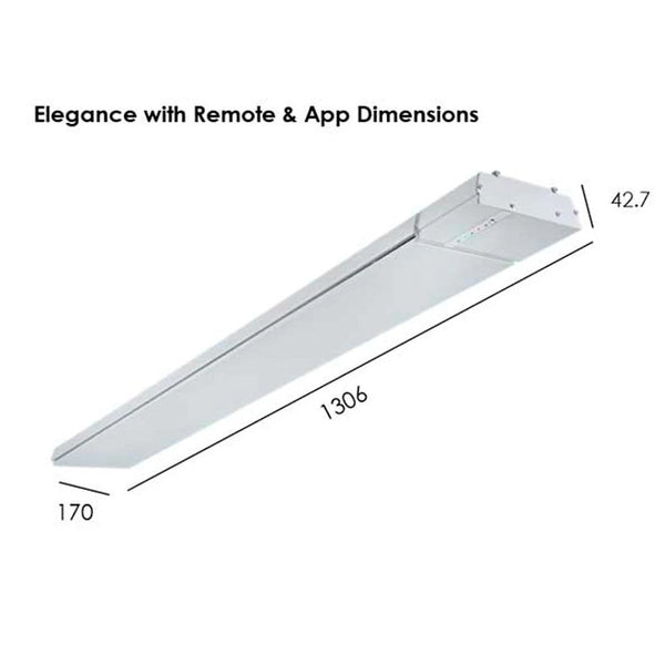 Elegance 2400W mit Fernbedienung und App