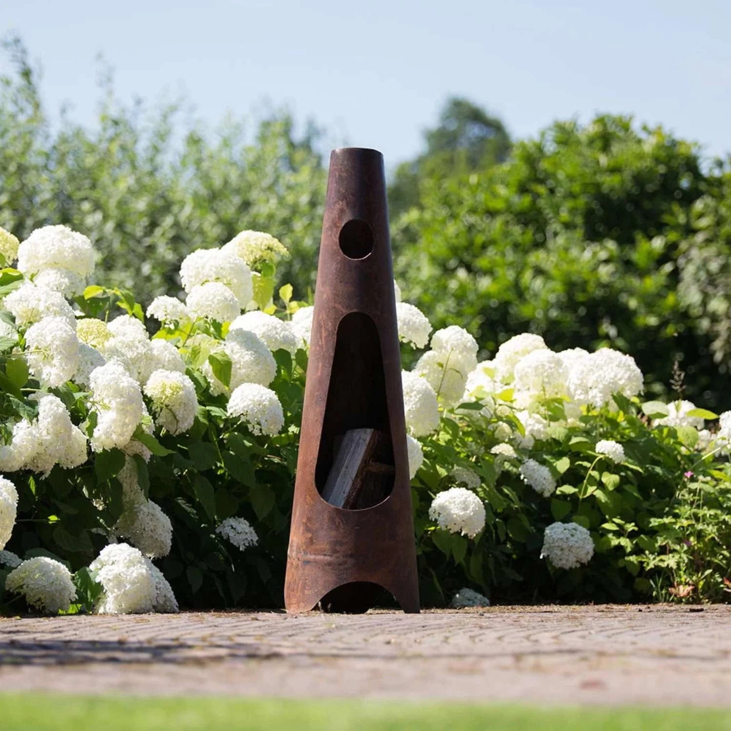 Tower Gartenkamin Rostoptik
