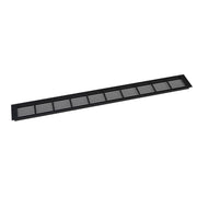 Lüftungsgitter Schwarz - 100x11 cm - 420 cm²