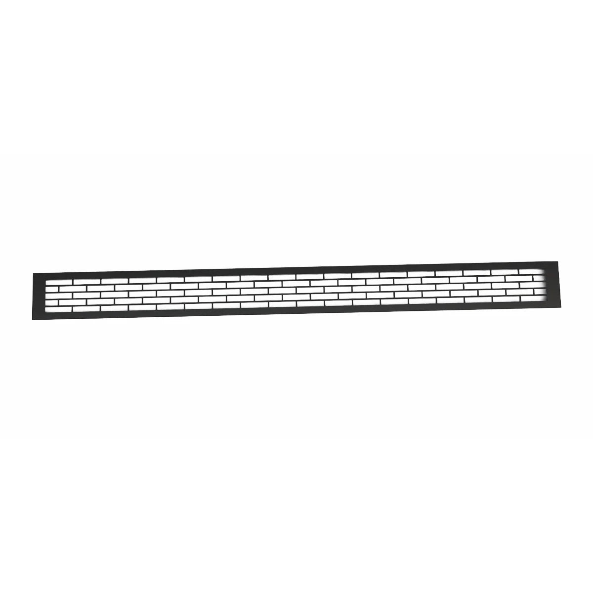 Lüftungsgitter Schwarz - 100x9 cm - 450 cm²