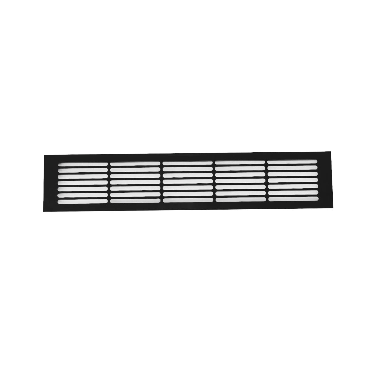 Lüftungsgitter Schwarz - 50x10 cm - 214 cm²