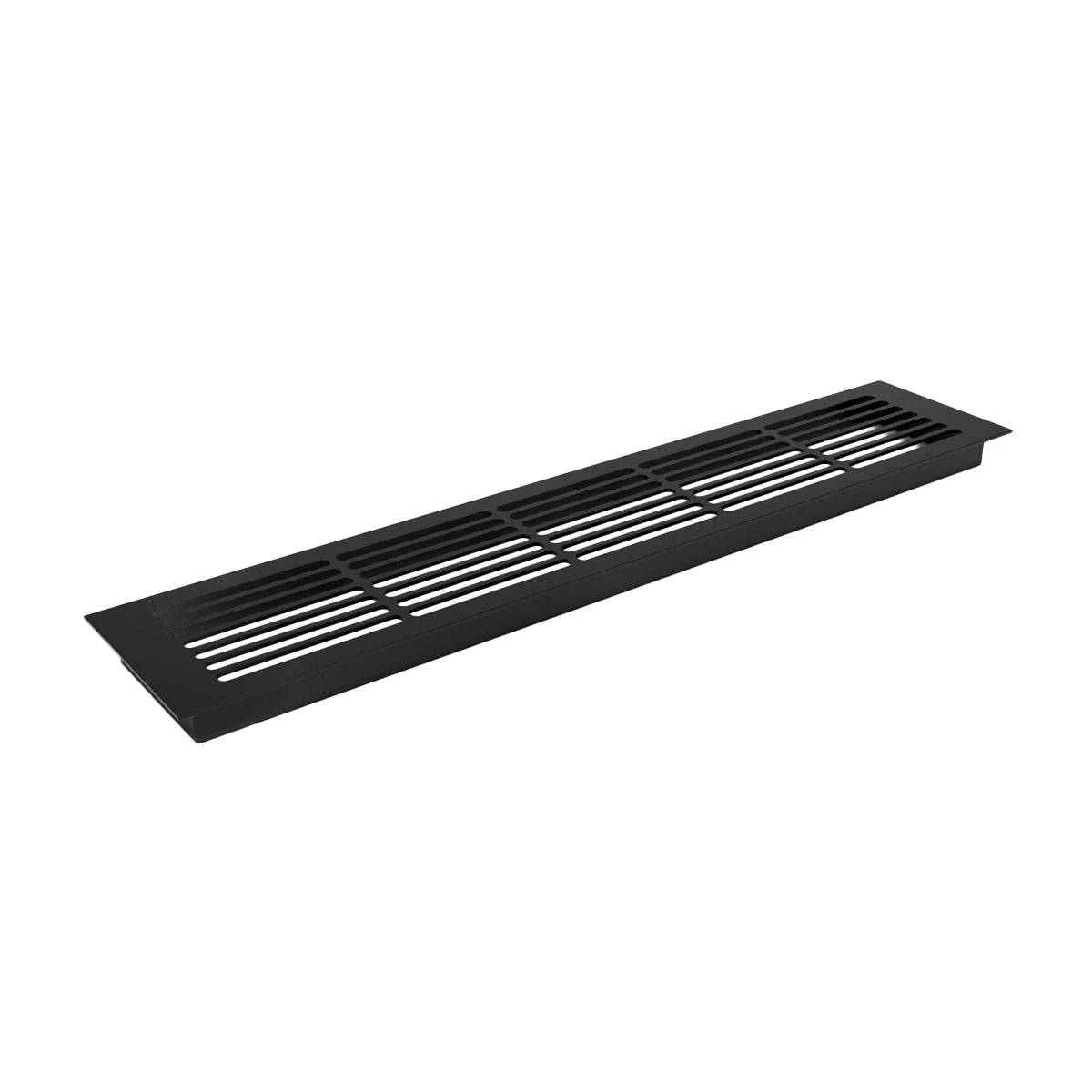 Lüftungsgitter Schwarz - 50x10 cm - 214 cm²
