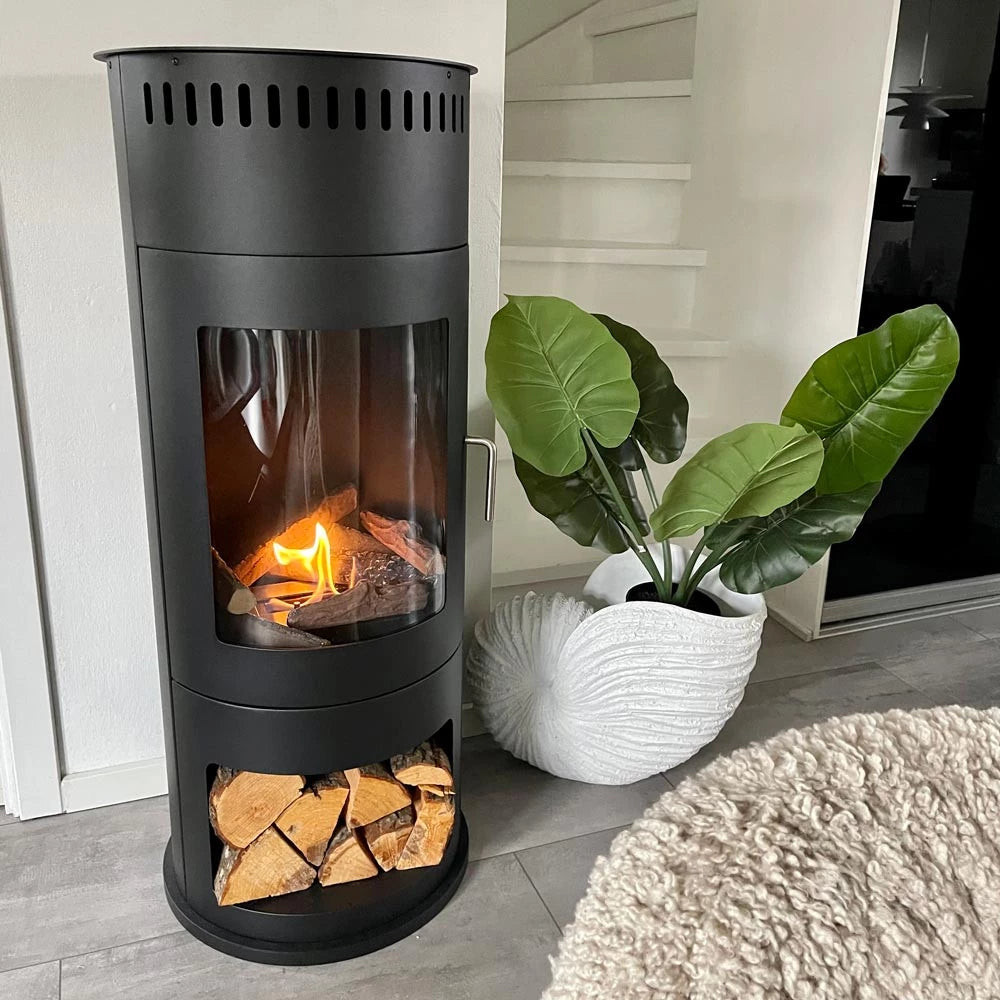 Ethanol Kamin mit Tür
