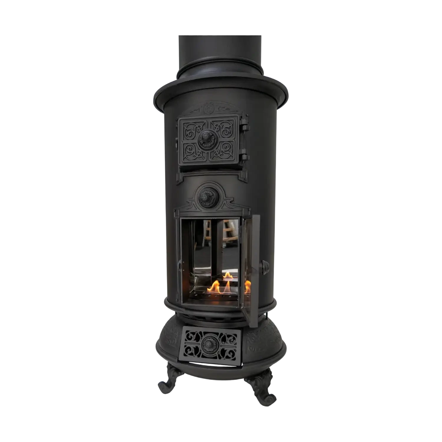 Westbo Classic - Schwarzer freistehender Bioethanol-Kamin
