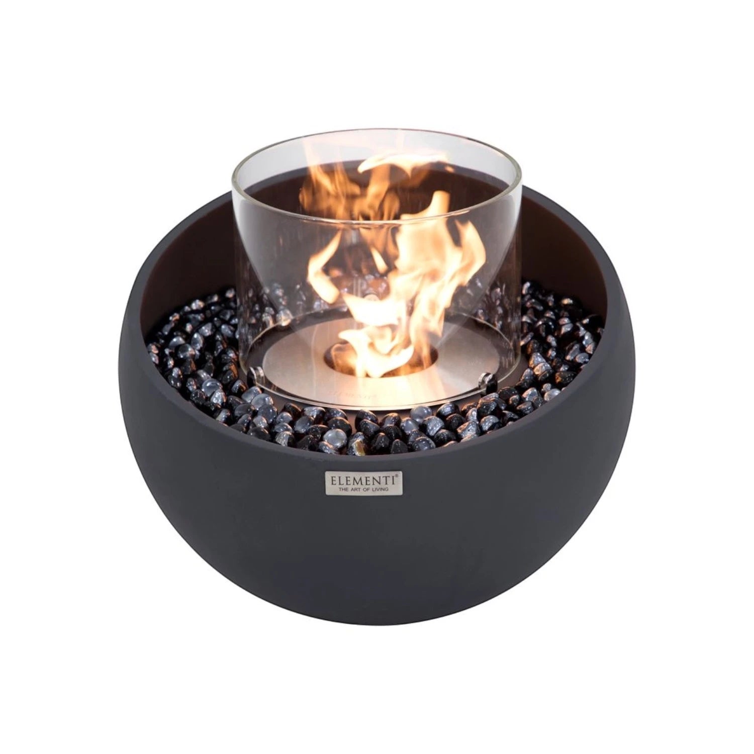 FIRENZE Bioethanol Schale S – Schiefer Schwarz