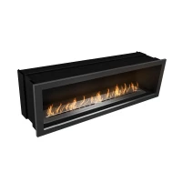 Slimline Firebox 1100 Icon Fires Stahl