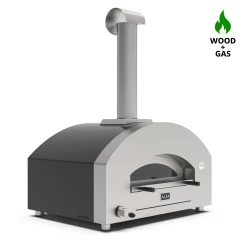 Futuro 4 Pizze Silber Schwarz - Hybrid Pizzaofen